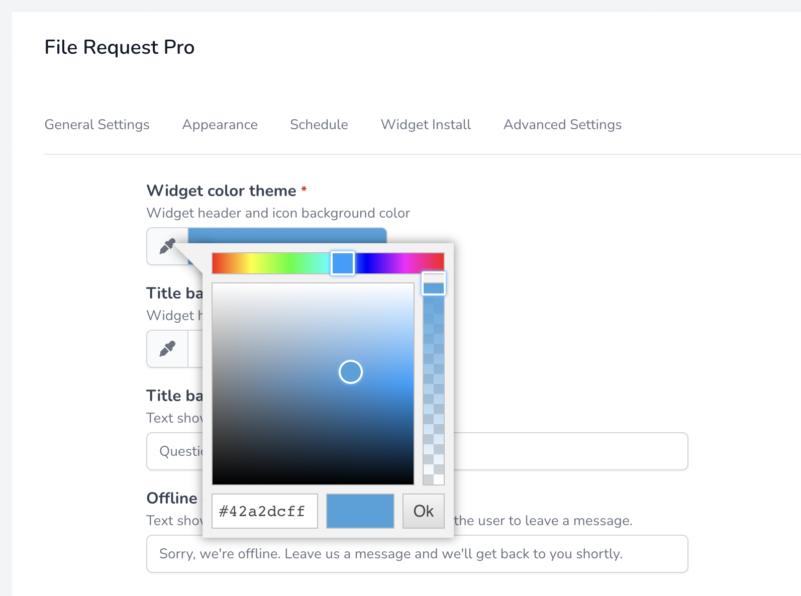 Microsoft Teams - Colors for MokaChat Live Chat widget